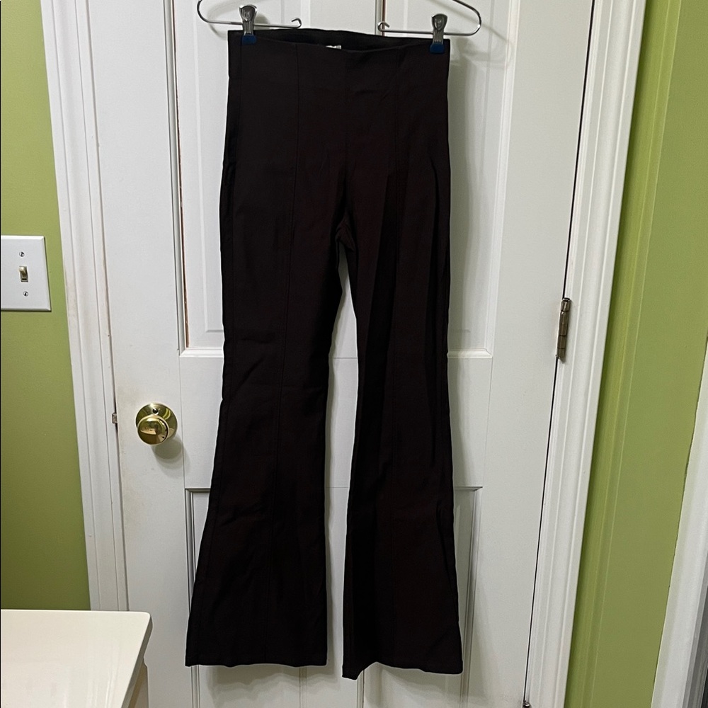 Garage Chocolate Black Flare stretchy trouser Pants